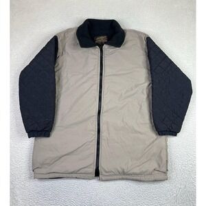 Vintage Eddie Bauer Jacket Womens Large Black Gore-Tex Goose Down Made USA 90s